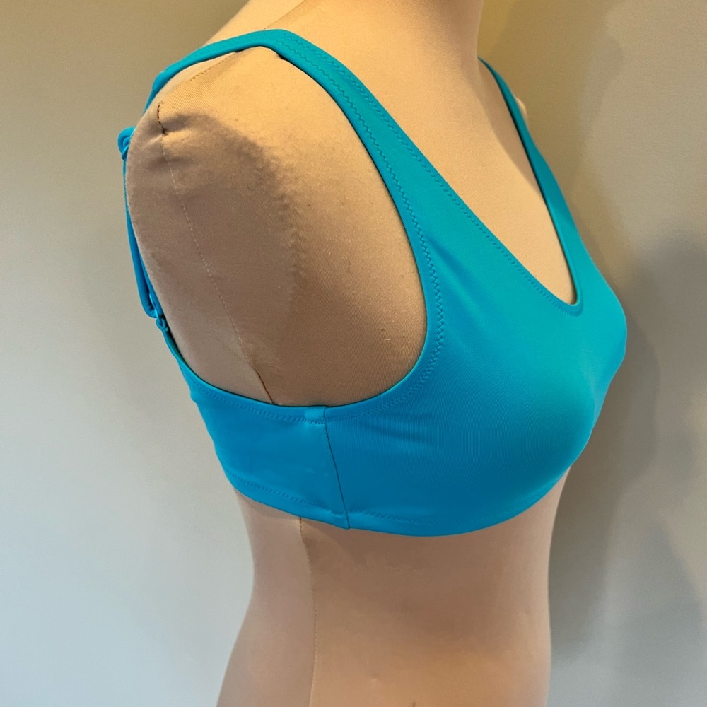 Vilebrequin Women’s Bikini Swim Top Size 6 Bright Blue Adjustable Straps Beach - Picture 2 of 14